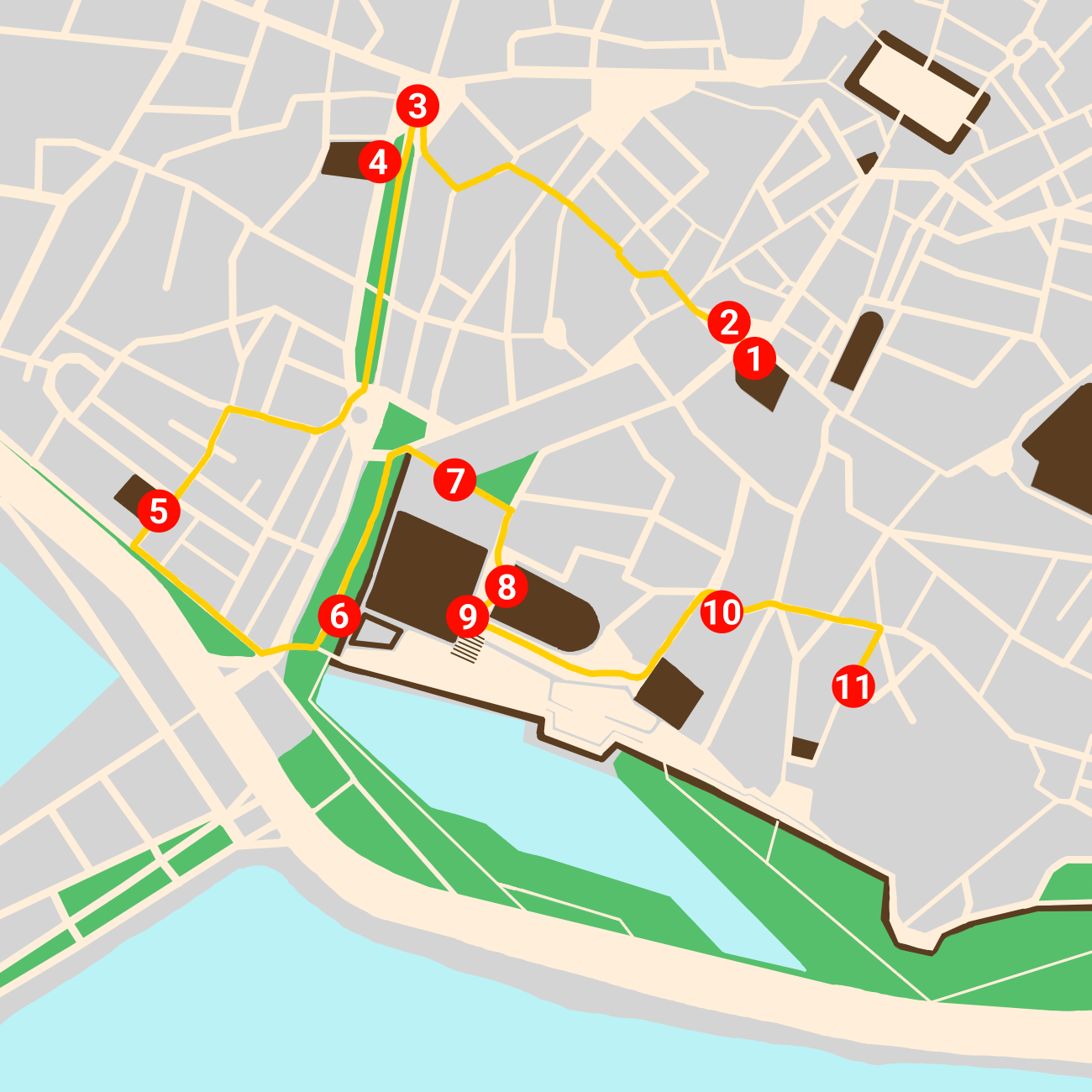 Mapa de tu ruta por Palma de Mallorca